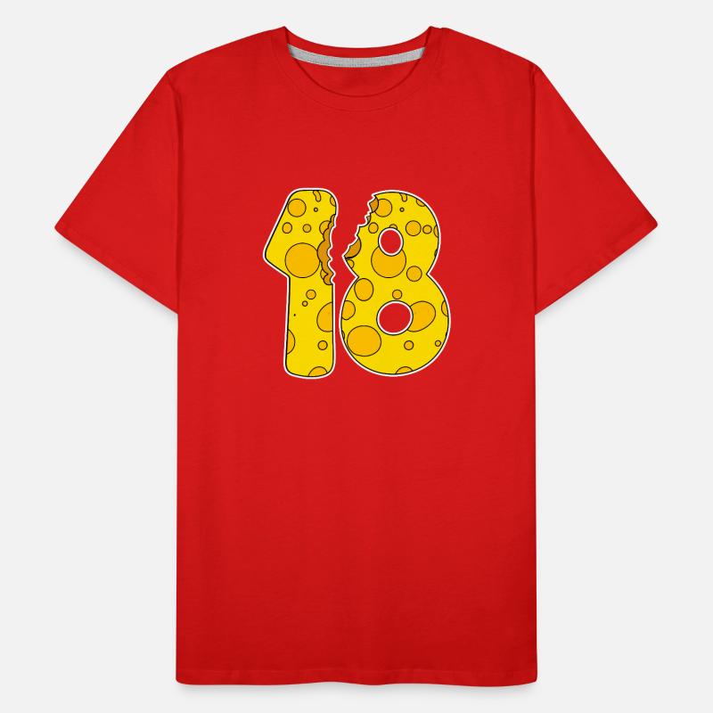 18 Year Old Funny Cheese Men's Premium Organic T-Shirt