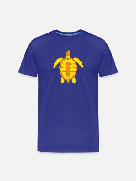 TURTLE - Men's Premium Organic T-Shirt - royal blue