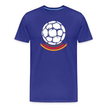 Tête de handball Allemagne Symbole de l’équipe Logo EM icône - T-shirt bio Premium Homme - bleu roi - Devant - Damien (186cm)