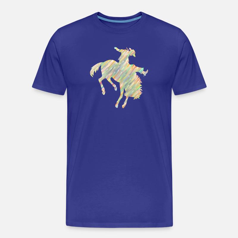 Rodeo Reiten - Männer Premium Bio T-Shirt - Königsblau
