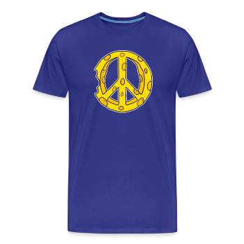 Fromage Paix Paix - T-shirt bio Premium Homme - bleu roi - Devant - Damien (186cm)