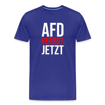 AFD VERBOT JETZT - Männer Premium Bio T-Shirt - Königsblau - Vorne - Damien (186cm)