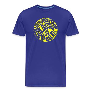 Hit the Ace as loud as you can Tennis ball Design - Männer Premium Bio T-Shirt - Königsblau - Vorne - Damien (186cm)