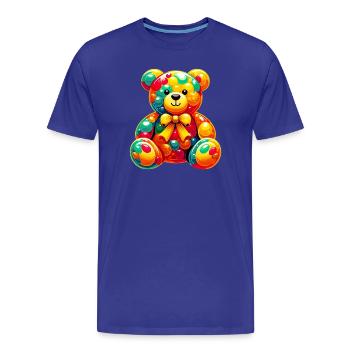 Ours - T-shirt bio Premium Homme - bleu roi - Devant - Damien (186cm)