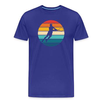 Tennis - Men's Premium Organic T-Shirt - royal blue - Front - Damien (186cm)