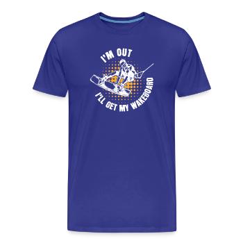 Kitesurfer Statement Wakeboard Surf Stunt - T-shirt bio Premium Homme - bleu roi - Devant - Damien (186cm)
