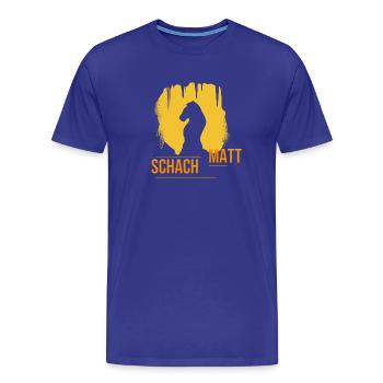 Schachmatt - Männer Premium Bio T-Shirt - Königsblau - Vorne - Damien (186cm)