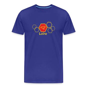 Loire - T-shirt bio Premium Homme - bleu roi - Devant - Damien (186cm)