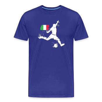 Équipe d’Italie de football Joueur Blast - T-shirt bio Premium Homme - bleu roi - Devant - Damien (186cm)