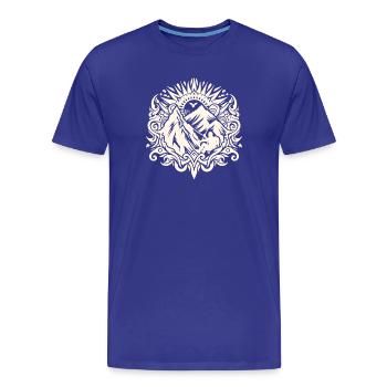 L’amour de la montagne - T-shirt bio Premium Homme - bleu roi - Devant - Damien (186cm)