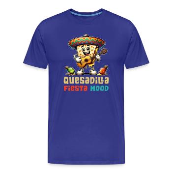 Quesadillas Fiesta Mood Mexico - Men's Premium Organic T-Shirt - royal blue - Front - Damien (186cm)
