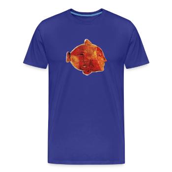 POISSON - T-shirt bio Premium Homme - bleu roi - Devant - Damien (186cm)