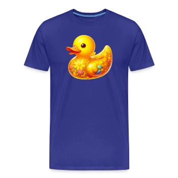 Caneton Canard Canard - T-shirt bio Premium Homme - bleu roi - Devant - Damien (186cm)