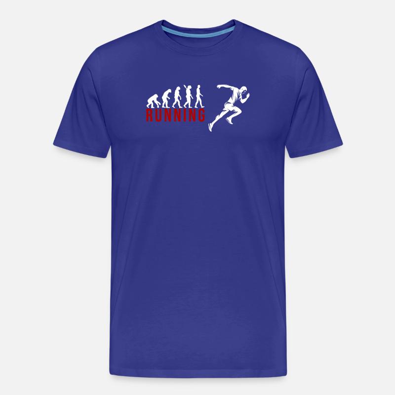 Evolution Running - Männer Premium Bio T-Shirt - Königsblau