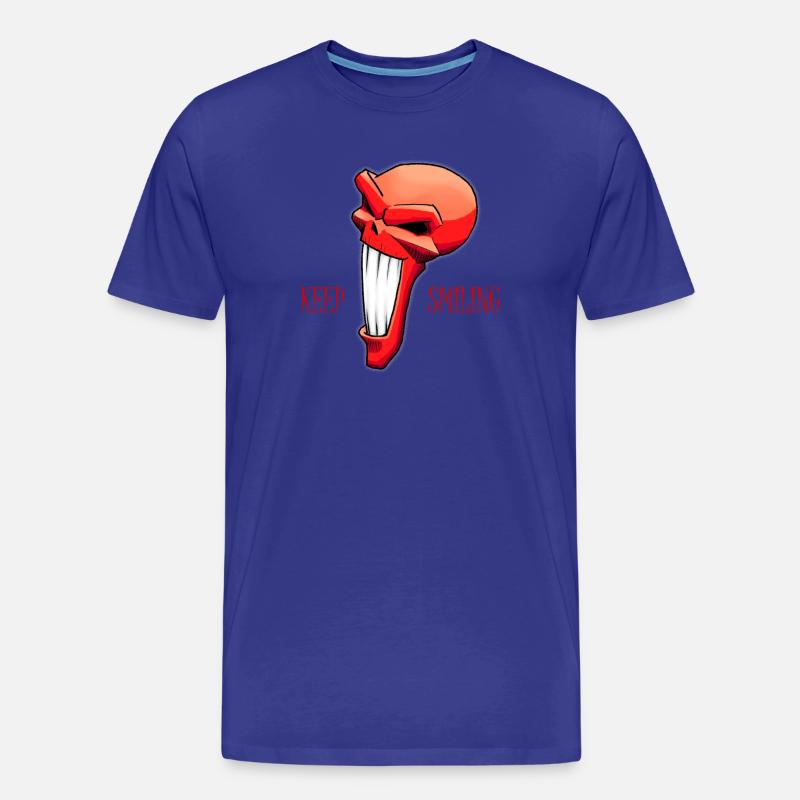 Keep Smiling - Männer Premium Bio T-Shirt - Königsblau