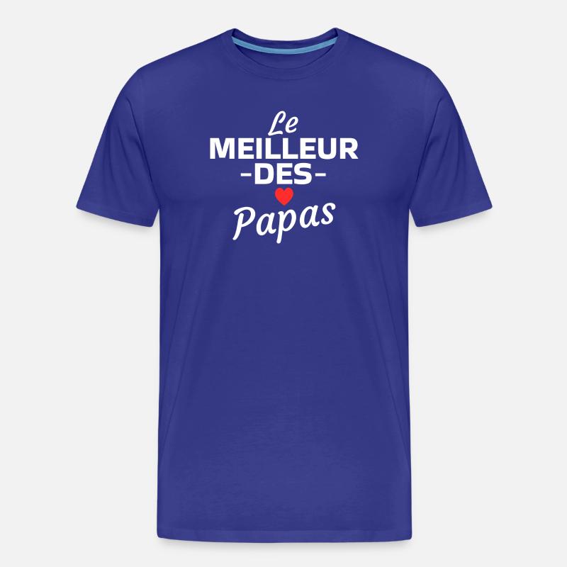 Das Beste unter den Vätern - Männer Premium Bio T-Shirt - Königsblau