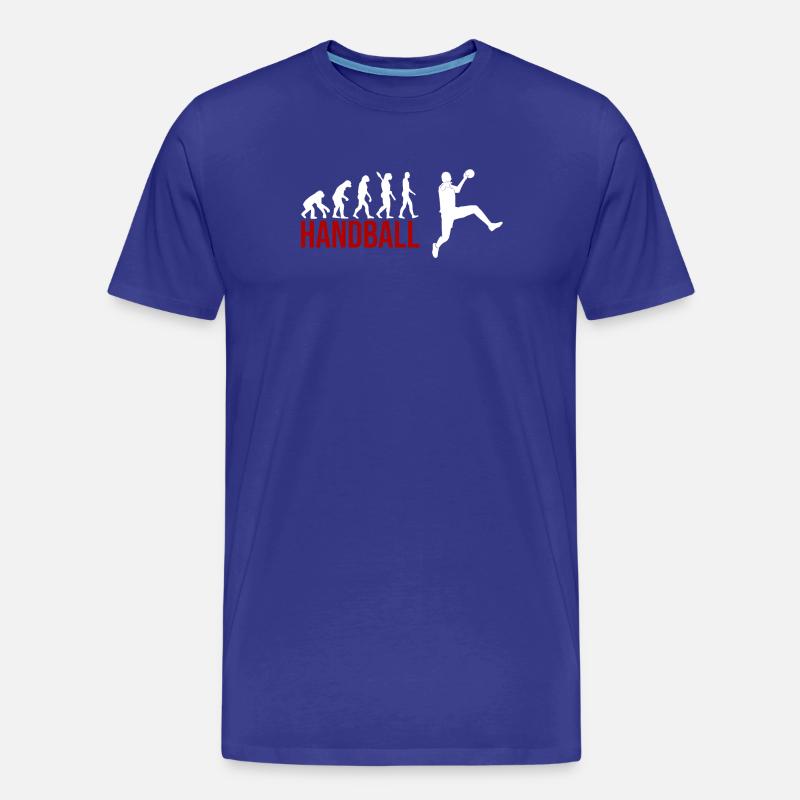 Evolution Handball - Männer Premium Bio T-Shirt - Königsblau