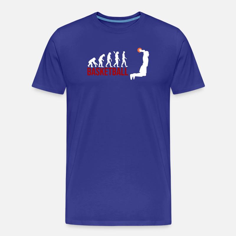 Evolution Basketball - Männer Premium Bio T-Shirt - Königsblau