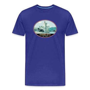 Illustration Blackrock Castle, Cork, Ireland - Men's Premium Organic T-Shirt - royal blue - Front - Damien (186cm)