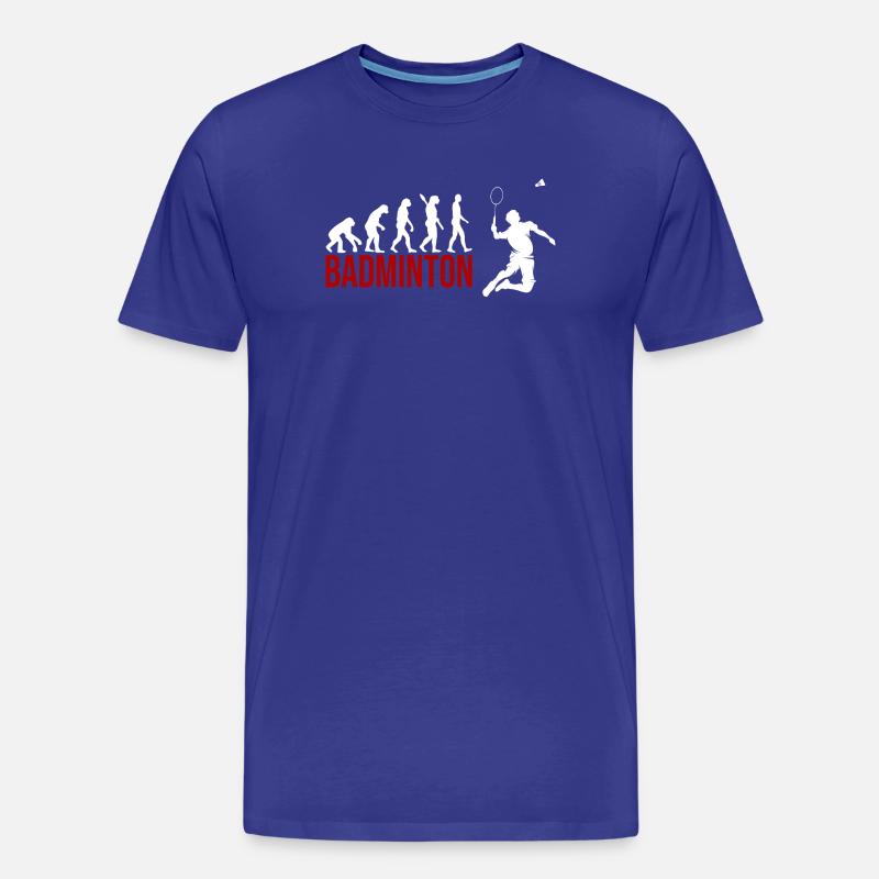 Evolution Badminton - Männer Premium Bio T-Shirt - Königsblau