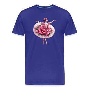 Balletttänzerin mit Tutu - Männer Premium Bio T-Shirt - Königsblau - Vorne - Damien (186cm)