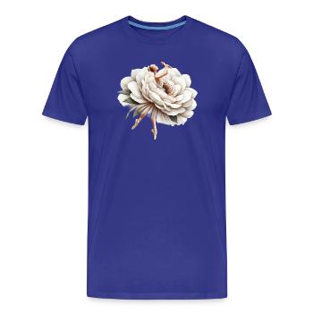 Ballet dancer with tutu - Men's Premium Organic T-Shirt - royal blue - Front - Damien (186cm)