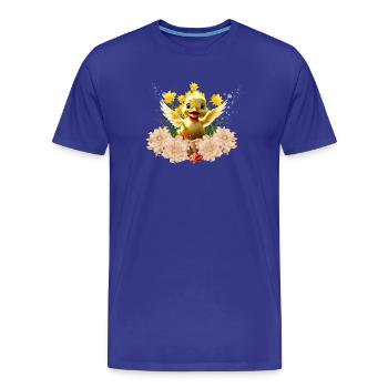 Caneton doux - T-shirt bio Premium Homme - bleu roi - Devant - Damien (186cm)