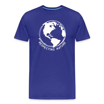 Respecter la nature - T-shirt bio Premium Homme - bleu roi - Devant - Damien (186cm)