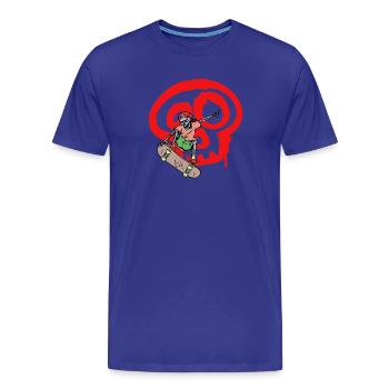 Art, Street Art, Graffiti, Dessin, Wildstyle - T-shirt bio Premium Homme - bleu roi - Devant - Damien (186cm)