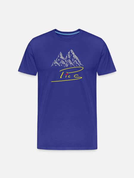 Bilder+ - Männer Premium Bio T-Shirt - Königsblau