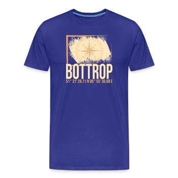 Bottrop Koordinaten - Männer Premium Bio T-Shirt - Königsblau - Vorne - Damien (186cm)