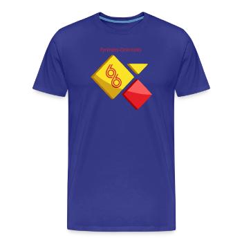 Pyrénées-Orientales - T-shirt bio Premium Homme - bleu roi - Devant - Damien (186cm)