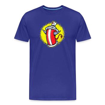 Pulvérisateur Art, Street Art, Wildstyle Graffiti - T-shirt bio Premium Homme - bleu roi - Devant - Damien (186cm)