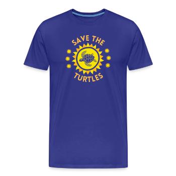 schildkröte, meeresschildkröte, meeresschildkröte, reptil - Männer Premium Bio T-Shirt - Königsblau - Vorne - Damien (186cm)