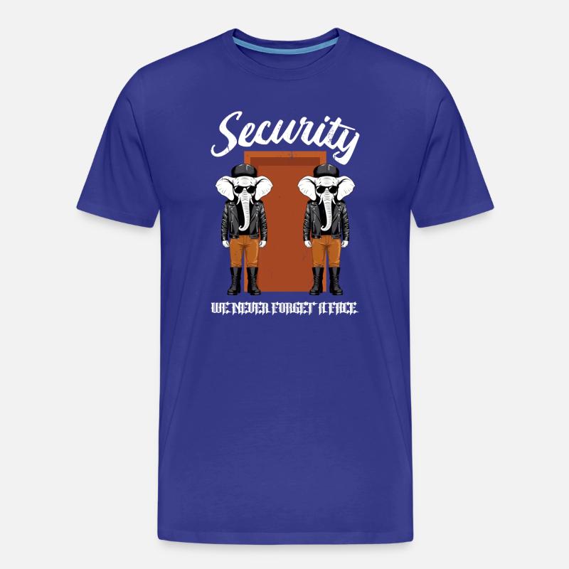 Security Elefanten - Männer Premium Bio T-Shirt - Königsblau