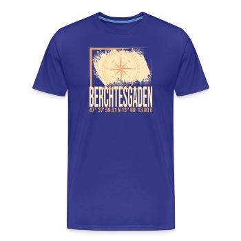 Berchtesgaden Koordinaten - Männer Premium Bio T-Shirt - Königsblau - Vorne - Damien (186cm)