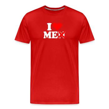 I Love Me Men Ich Liebe Mich Selbstliebe Frauen - Männer Premium Bio T-Shirt - Rot - Vorne - Damien (186cm)