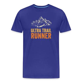 Ultra-Trailrunner - Männer Premium Bio T-Shirt - Königsblau - Vorne - Damien (186cm)