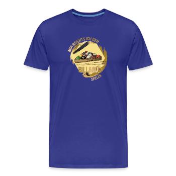 Mir reichts, ich geh Billard spielen - Männer Premium Bio T-Shirt - Königsblau - Vorne - Damien (186cm)