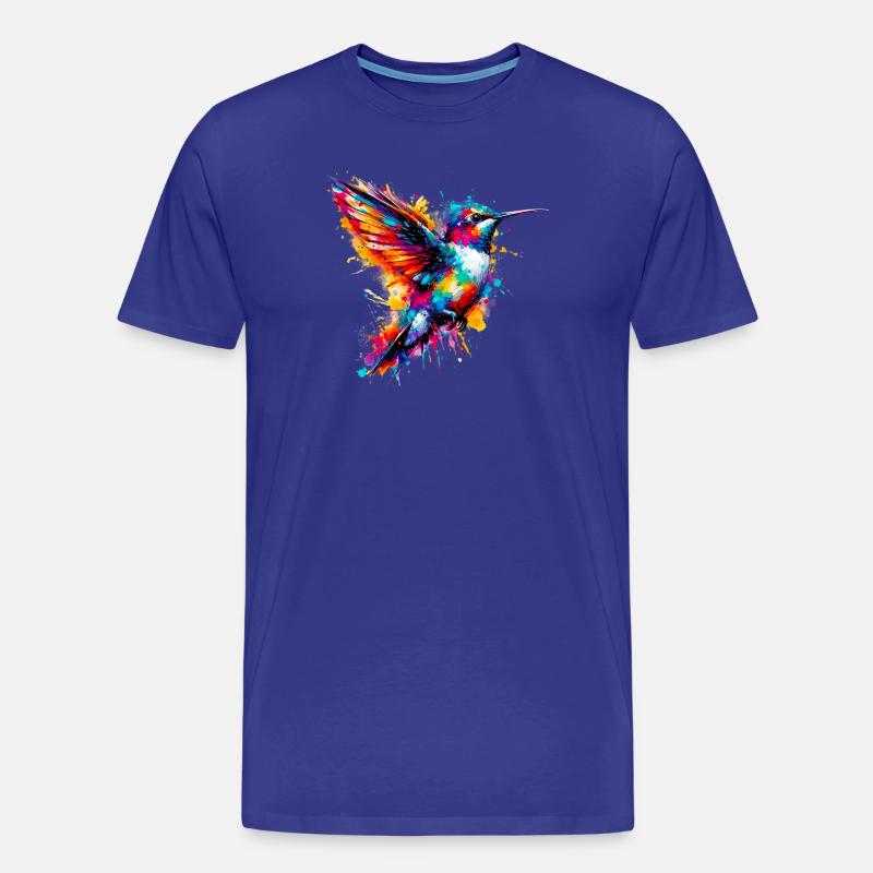 Kolibri - Männer Premium Bio T-Shirt - Königsblau