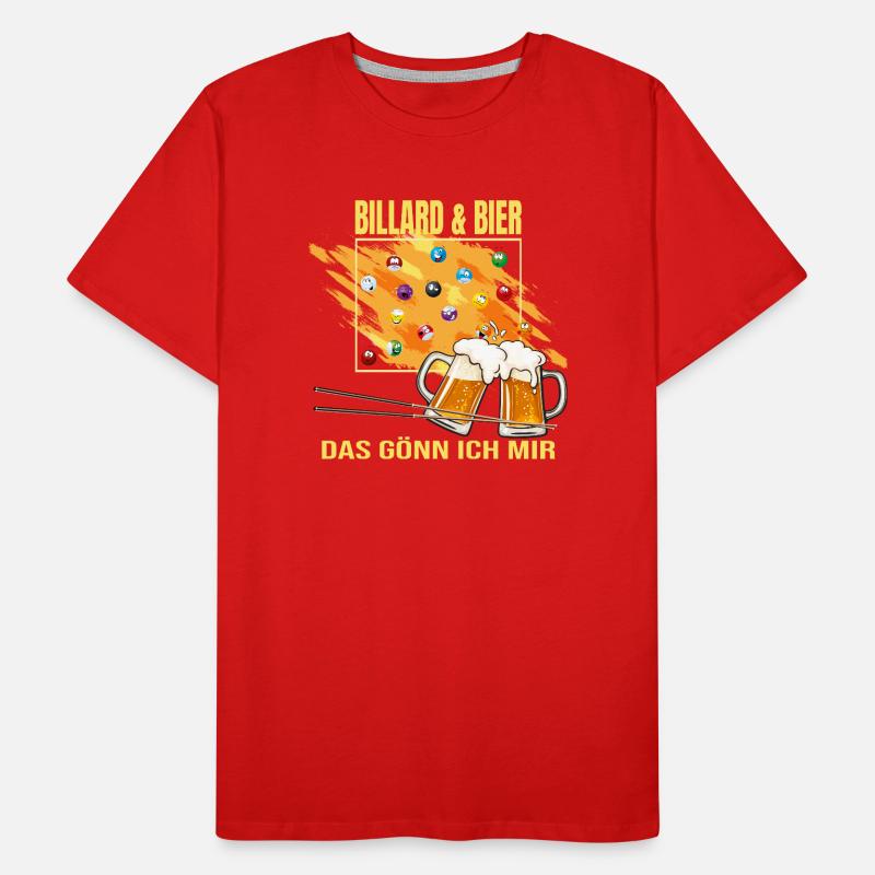 Billard & Bier - Das gönn ich mir Männer Premium Bio T-Shirt