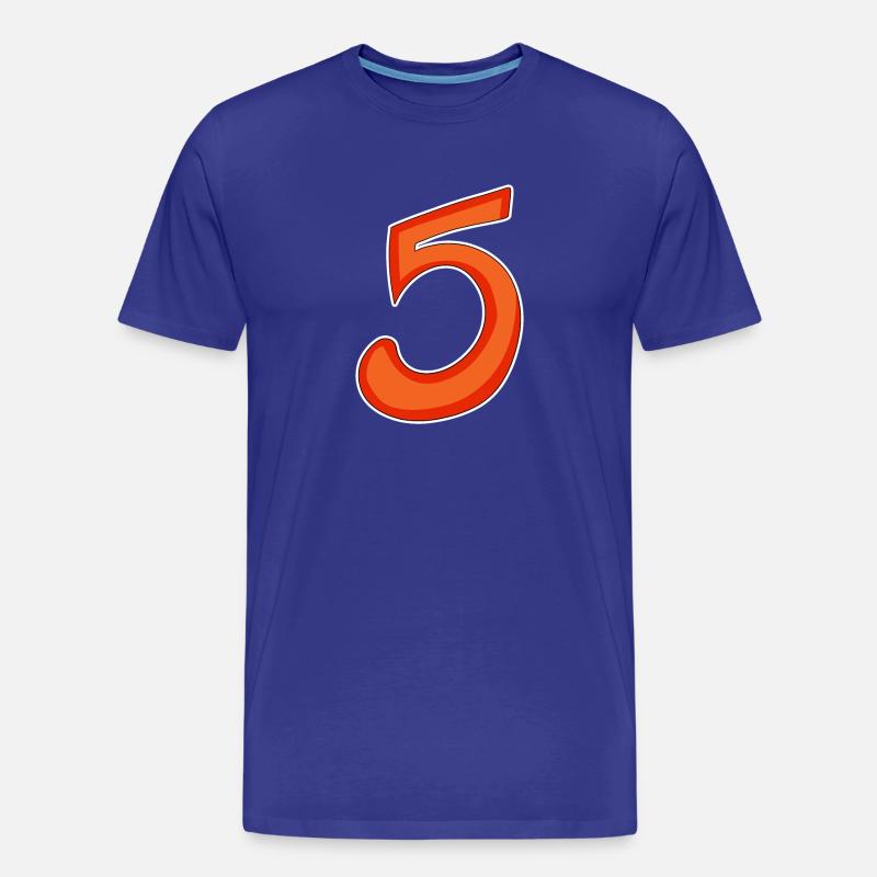 5 - Männer Premium Bio T-Shirt - Königsblau