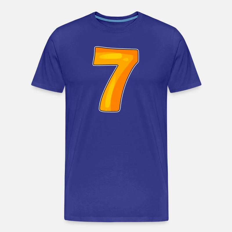 7 - Männer Premium Bio T-Shirt - Königsblau