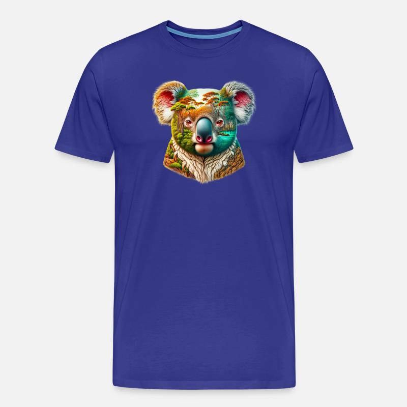Koala - Männer Premium Bio T-Shirt - Königsblau