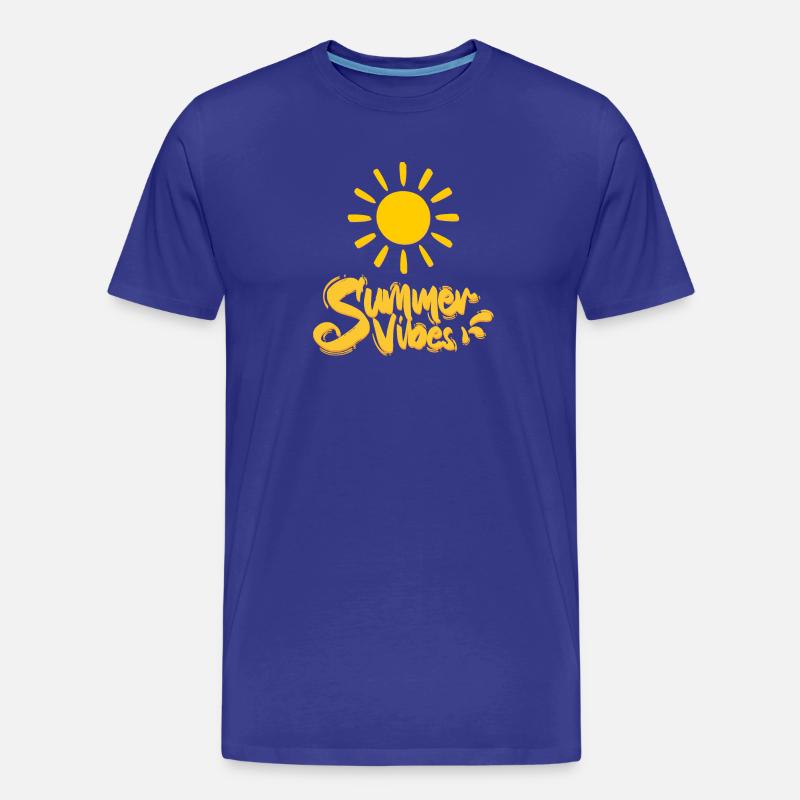 Summer Vibes - Männer Premium Bio T-Shirt - Königsblau