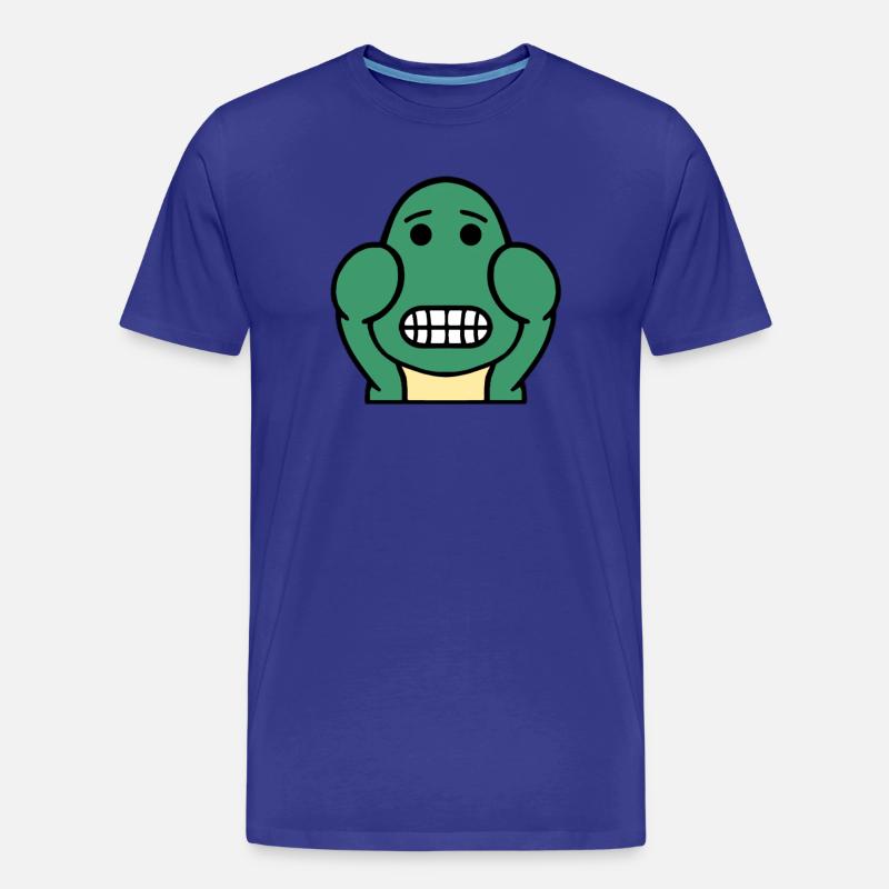 Dolly Grinsen - Männer Premium Bio T-Shirt - Königsblau