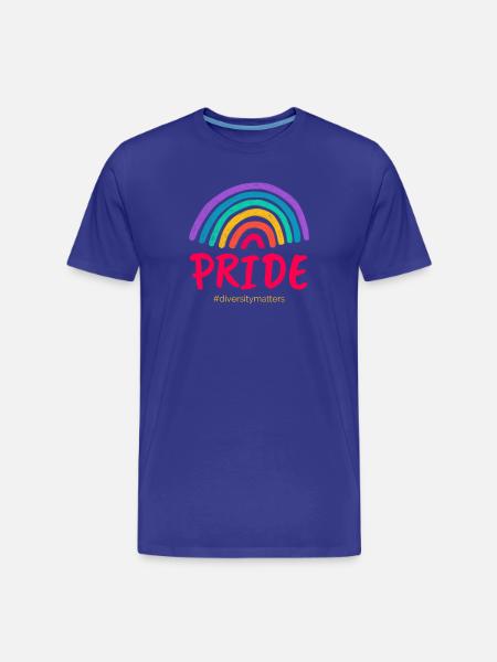Pride rose #diversitymatters - T-shirt bio Premium Homme - bleu roi