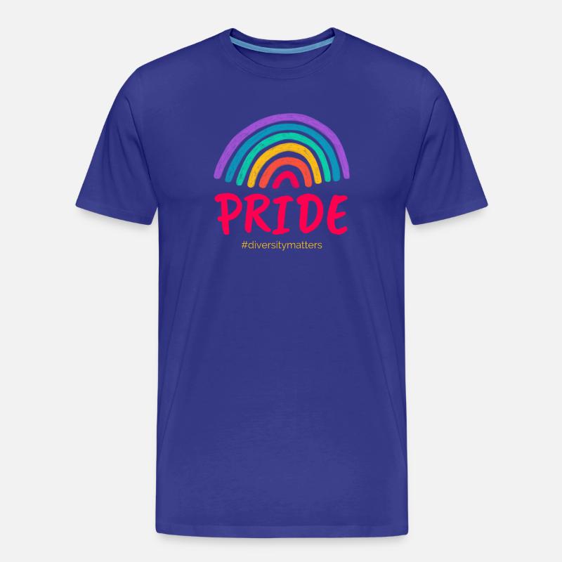 Pride pink #diversitymatters - Männer Premium Bio T-Shirt - Königsblau