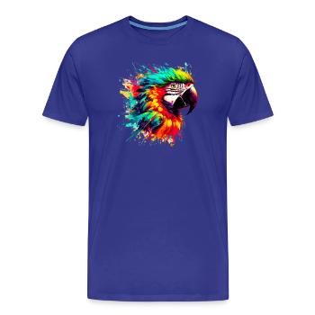 Perroquet - T-shirt bio Premium Homme - bleu roi - Devant - Damien (186cm)