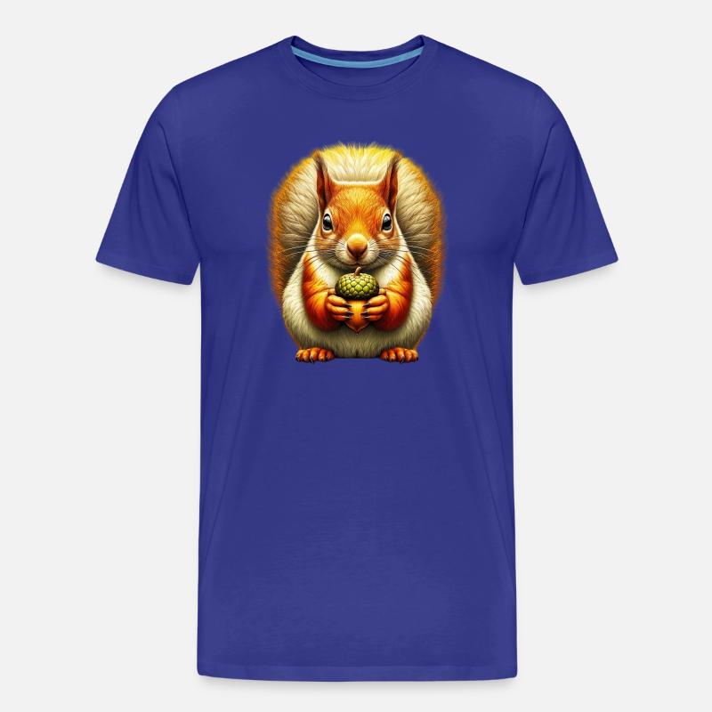 Eichhörnchen - Männer Premium Bio T-Shirt - Königsblau